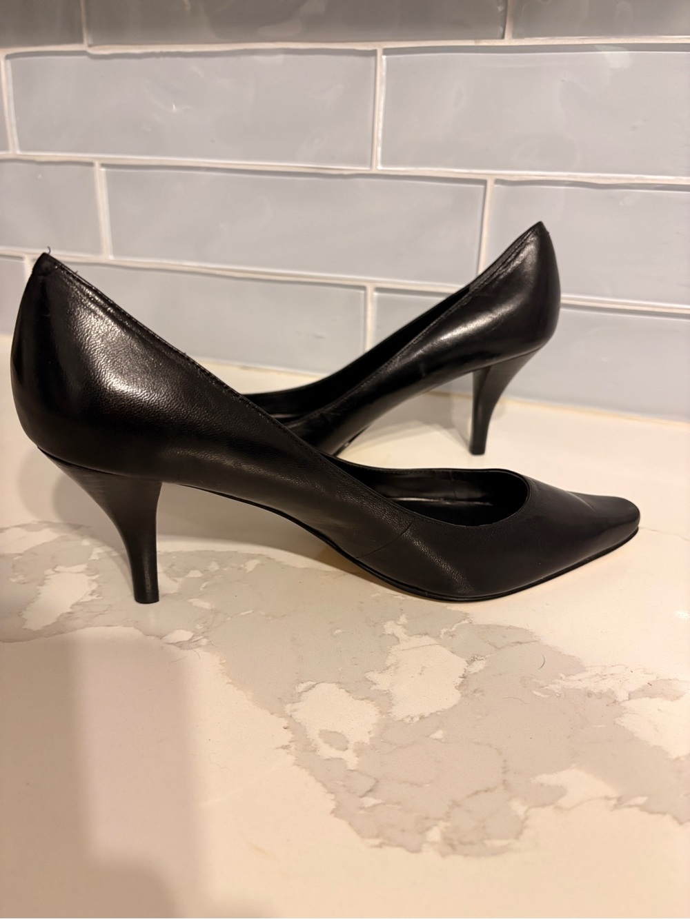 Nine West Black 2 inch heels